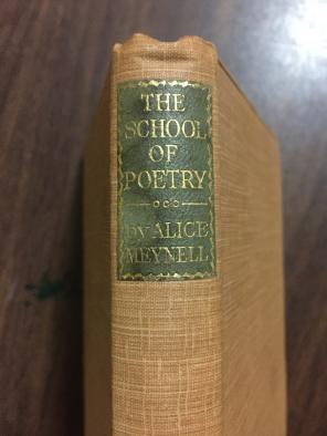 The School Of Poetry By Alice Meynell