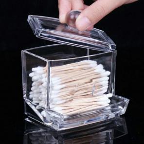 Clear Acrylic Cotton Swabs holder box!!!