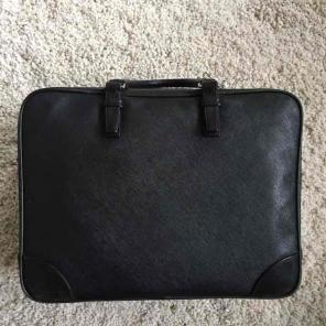 Tumi Leather Messenger Briefcase