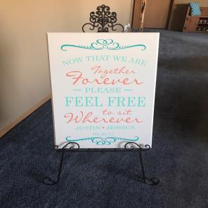 (2) Wedding Easel