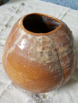 Organic design handmade pottery vase