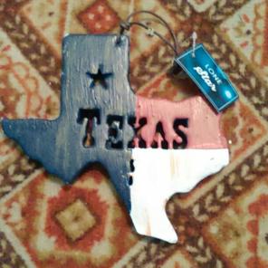 The state of Texas ornament FREE SHIP