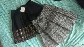 Two knee length skirts