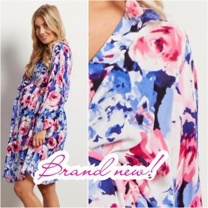 Pinkblush Floral Maternity Robe