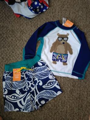 NWT gymboree 2 PC swim suit 18-24 months