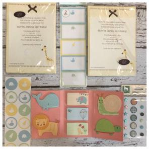 Baby Shower Invitations Stickers Notes
