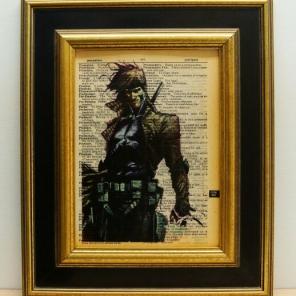 Gambit print vintage dictionary page