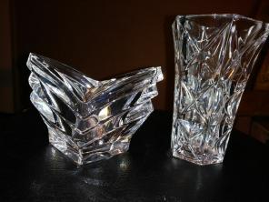 Crystal candy holder and vase
