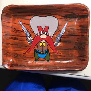 Yosemite Sam rolling tray
