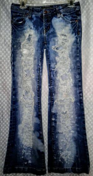 Womens Custom Designed Distressed Jeans