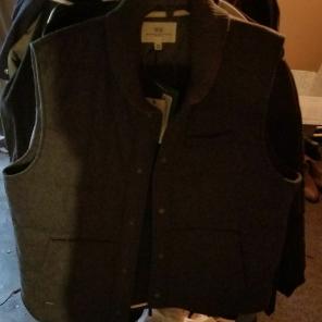 NWT WRK Grey Wool Vest