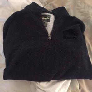 Men's roots half zip sweater