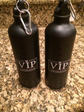 2 WWE VIP Water Bottles Metal New