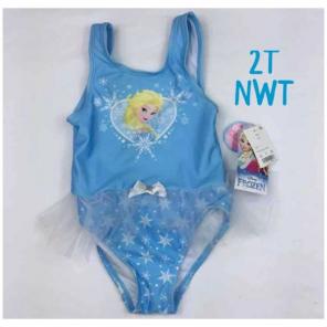 2T NWT Disney Frozen One Pc Swimsuit F/S