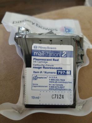 Mailstation 2 Red Postage Ink - New