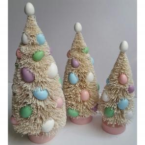 Set of 3 Easter Egg Bottle Trees