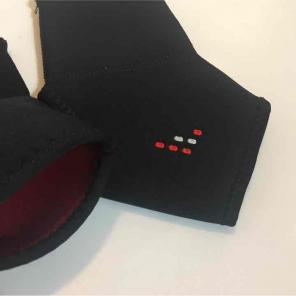Black Red White Ankle Reversible Braces