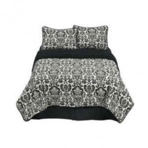 Demask Comforter a/shams and Curtains