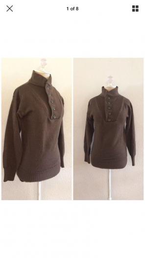 Vintage Military Issue Wool Sweater