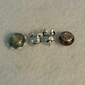 Murano 925 Minnie/mickey charms