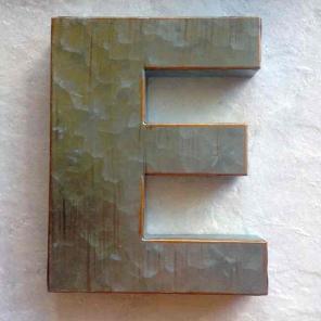 Metal Letter E