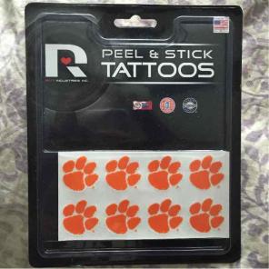 Clemson face tatoos