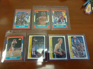 1986 Fleer Basketball cards RC's + more