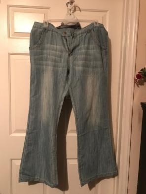 Plus Size Wide Leg Bluejeans