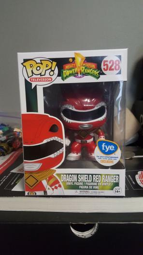 FUNKO DRAGON SHEILD RED RANGER POP
