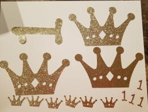 Gold Glitter Crown/ 1 lot *BONUS INSIDE*
