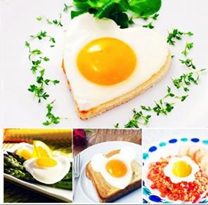 3 pieces egg pancake mold Sainles Steel