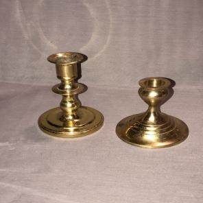 SMALL VINTAGE BRASS CANDLESTICKS