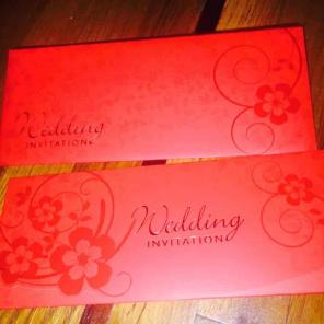 Wedding cards envelope and cover