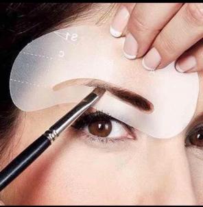 3 eyebrow stencils