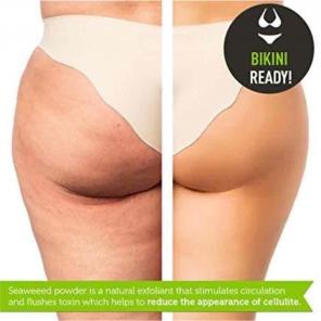Organic seaweed body scrub for cellulite