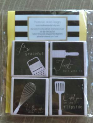 Kitchen Utensil Cute Quotes Magnets Set