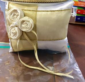 Wedding Bouquet And Ring Pillow