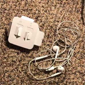 iPhone headphones.