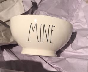 Rae Dunn "Mine" Bowl