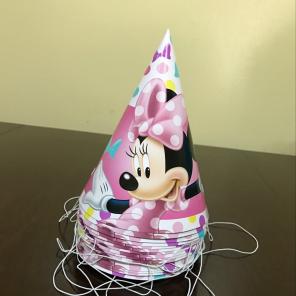 14 GORROS DE CUMPLEAÑOS MINNIE MOUSE +