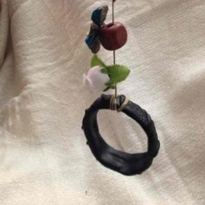 Fairy garden tire swing
