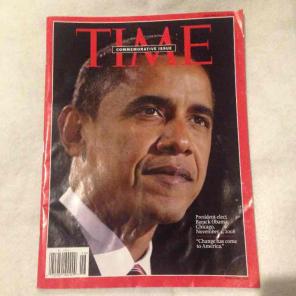 Time Magazine with Barack Obama on cover