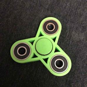 Trifecta Series Green Fidget Spinner Toy