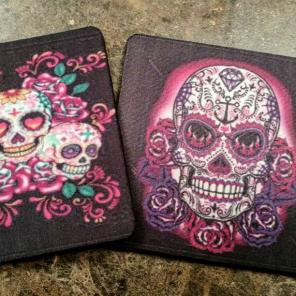 2pc Sugar Skull Coasters