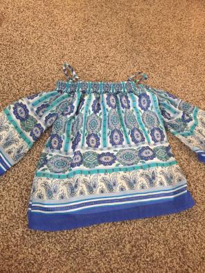Blue And Teal Top