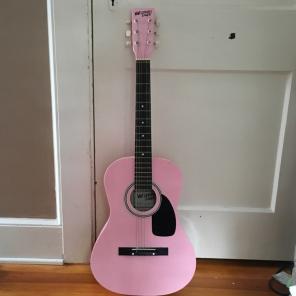 children's pink acoustic guitar