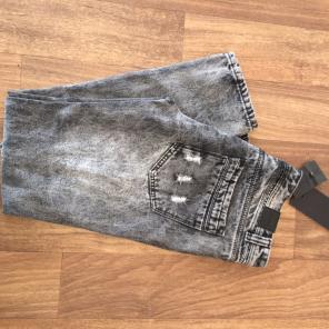 Acid Wash Rip Skinny Jeans