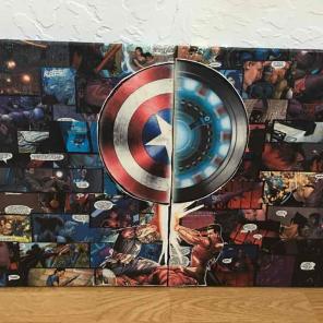 Marvel Civil War two piece canvas