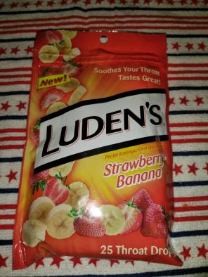 LUDEN'S STRAWBERRY BANANA THROAT DROPS