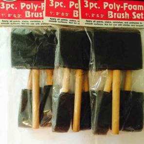 Poly foam brush set